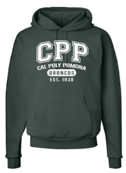 Value Hood Big CPP Arched Over Cal Poly Pomona Dk Green (SKU 126000211425)