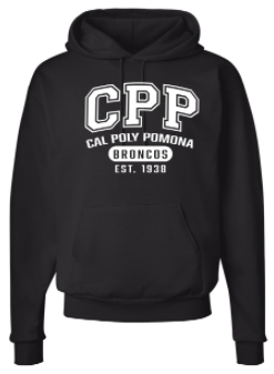 Value Hood Big CPP Arched Over Cal Poly Pomona Black (SKU 126001061425)