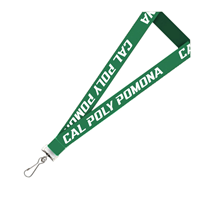 Lanyard Polyester Bold W/White Imprint Dark Green