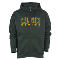 *New Item: Zip Hood Benchmark Cal Poly Arch Over Pomona Athletic Hunter