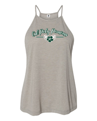 Ladies Tank Flowy High Neck CPP Flower Heather Stone