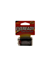 Eveready Battery "9V" Super Heavy Duty 1Pc