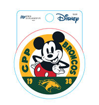 Decal Disney CPP Broncos W/Mickey Mouse Circle