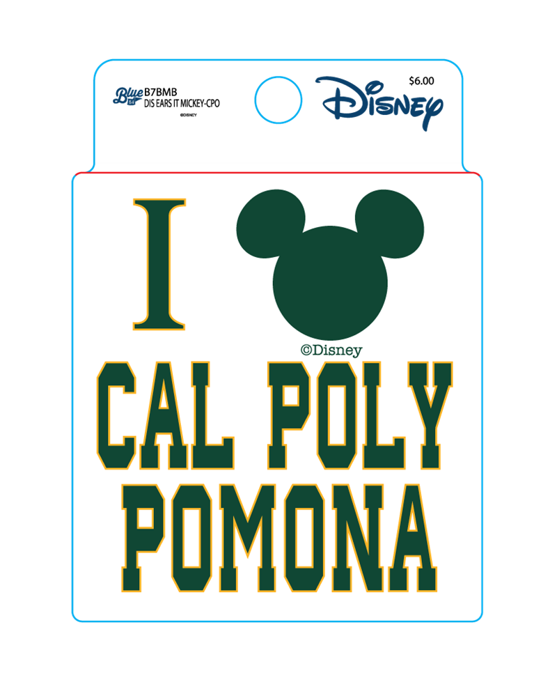 Decal B84 Disney I Mickey Cal Poly Pomona (SKU 126086761436)