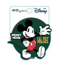 Decal B84 Disney Mickey Mouse Waving W/Cal Poly Pomona