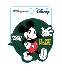 Decal Disney Mickey Mouse Waving W/Cal Poly Pomona