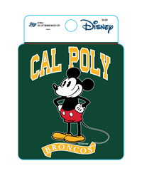 Decal B84 Disney Cal Poly Pomona Over Mickey W/Hands At Sides Broncos