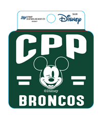 **New Item: Decal Disney CPP Over Lines Mickey Head Broncos Green