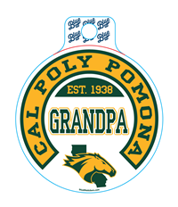 ***New Item: Decal Cal Poly Pomona Grandpa Est 1938