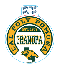 Decal Cal Poly Pomona Grandpa Est 1938