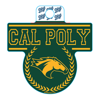 Decal Horse First Come Cal Poly Block Over Pomona Laurel