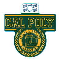 Decal Seal First Come Cal Poly Block Over Pomona Laurel