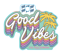 Decal B84 Give Good Vibes Palm