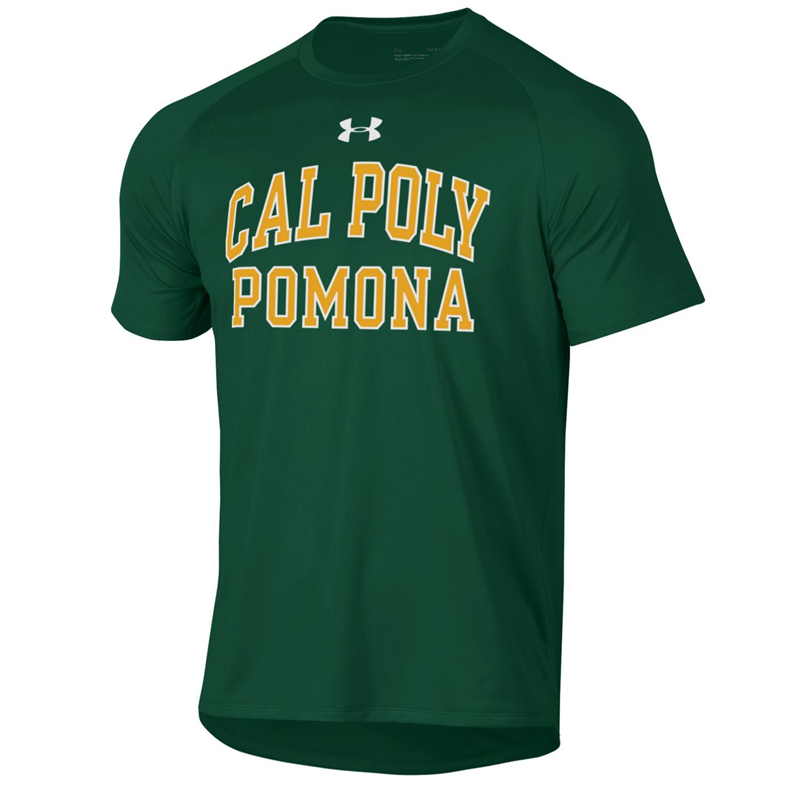 *New Item: UA Tee Tech 2.0 Cal Poly Arched Over Pomona Forrest Green (SKU 126109901365)