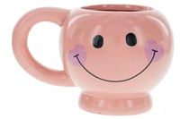 Mug Smiley Face Pink 3.5"