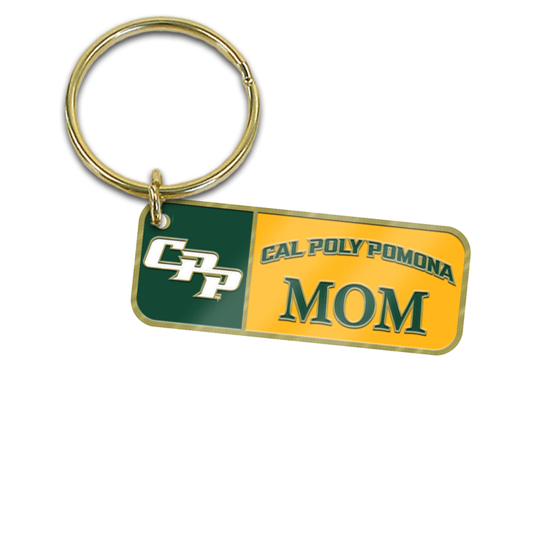 Mom Key Tag CPP Cal Poly Script Gold Plated (SKU 126182171312)