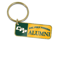Alumni Key Tag CPP Cal Poly Script Gold Plated