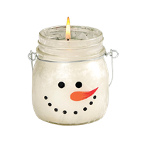 3.5" Snowman Candle