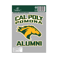 Decal 4X4 Alumni Decal Green/Gold