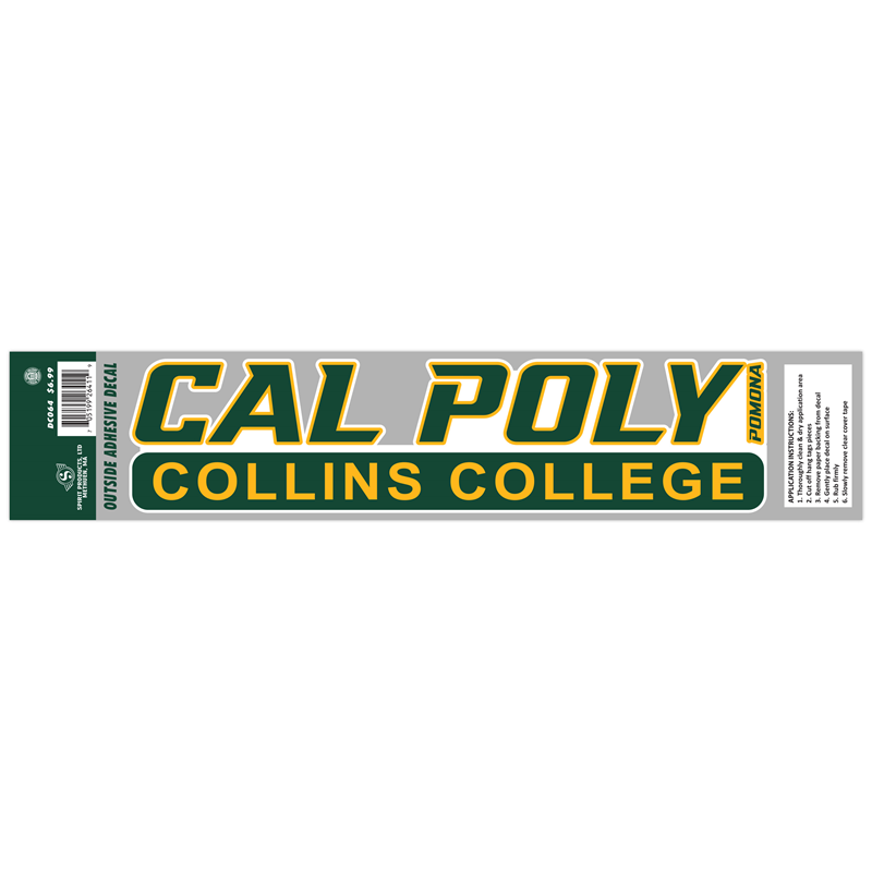 Decal College Of Collins Green/Gold (SKU 126218591439)