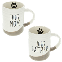 Mug 4.5" Ceramic Coffee Dog Mom/Dog Father