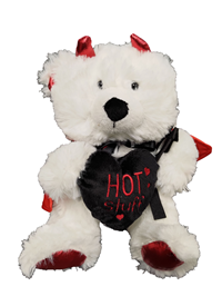 Val Plush Devil Bear Hot Stuff 8 In