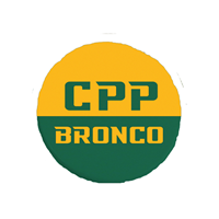 Button 2 1/4 "Cpp Broncos" Green/Gold