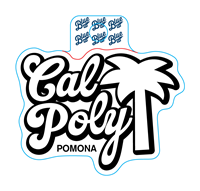 Decal Cal Poly Palm Tree Pomona