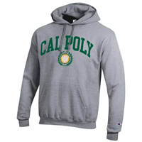 Hood Cal Poly Arched Over Laurel Seal Heritage Grey
