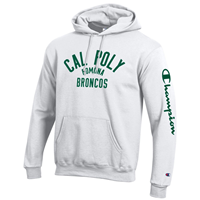 Hood Powerblend Cal Poly Arched Over Pomona Arched Over Broncos White