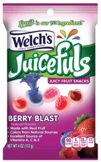 Welch's Juicefuls, Berry Blast 4 Oz
