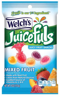 Welch's Juicefuls, Mixed Fruit 4 Oz