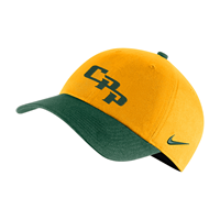  Nike Cap Campus Relaxed Fit Two Tone Gold W/Green Visor