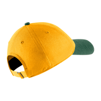  NIKE CAP CAMPUS RELAXED FIT TWO TONE GOLD W/GREEN VISOR