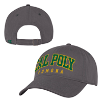 Cap Relaxed Twill Cal Poly Arched 3D Green On Yellow On Grey