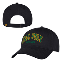  Cap Relaxed Twill Cal Poly Arched 3D Green On Yellow On Black