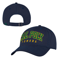 Cap Relaxed Twill Cal Poly Arched 3D Green On Yellow On Marine