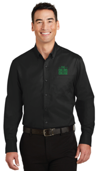 Collins College Port Authority Super Pro React Shirt L/S Black