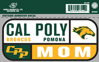 Mom Decal Cal Poly Broncos Horse Head CPP 5.81 X 2.58