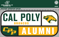 Alumni Decal Cal Poly Broncos Horse Head CPP 5.81 X 2.58