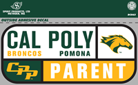 Parent Decal Cal Poly Broncos Horse Head CPP 5.81 X 2.58