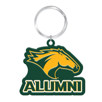 Alumni Mold Key Tag W/Bronco Head