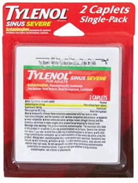 Tylenol Sinus Severe 2 Caplets Single CD