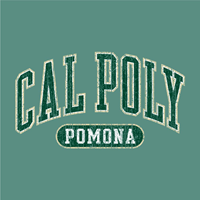 HOOD COMFORT WASH CAL POLY ARCHED POMONA IN DISC CYPRESS GREEN