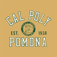 CREW COMFORT WASH ARCHED CAL POLY W/SEAL ARTISAN GOLD