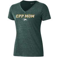 Mom Tee V-Neck Ss Tri Blend Green