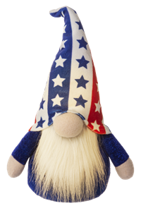 10" Led Patriotic Gnome