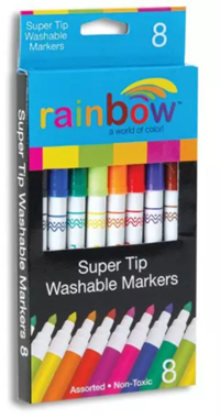 Rainbow Super Tip Washable Markers 8Ct Ast