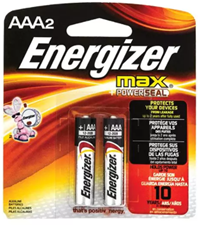Energizer Alkaline AAA Batteries-2 Pack