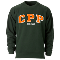 Hood Powerblend Cal Poly Arched Above Pomona Above Broncos Dark Green